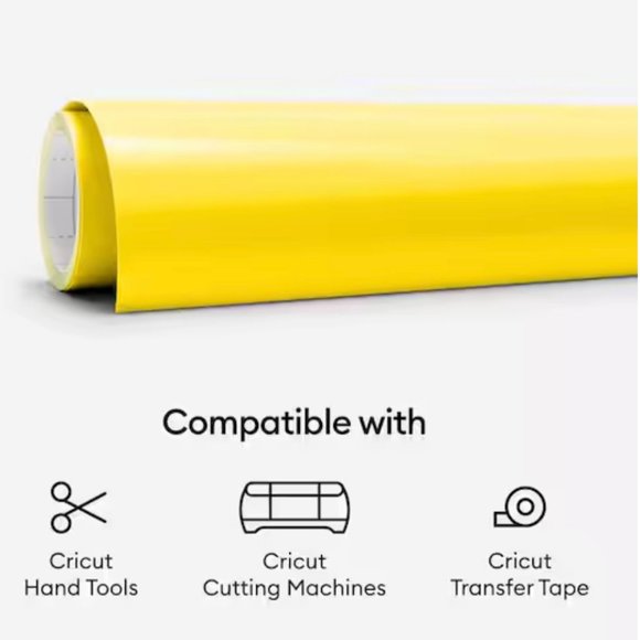 Cricut Permanent Glossy Vinyl - Stone Yellow - NWT - Picture 4 of 5